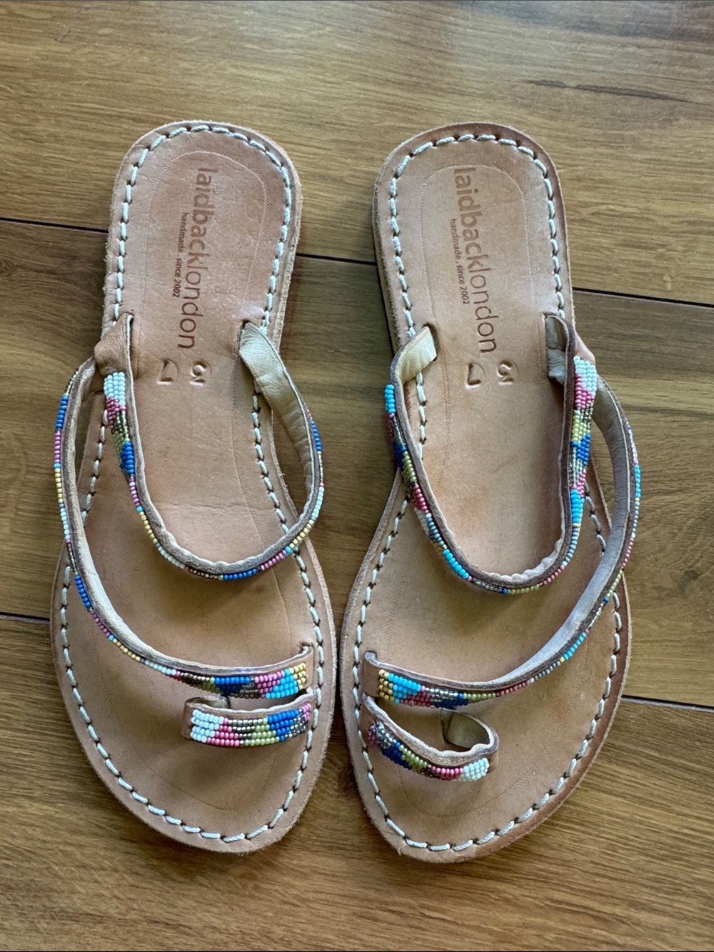 Laidback London beaded Sandals 37